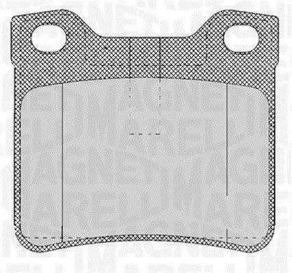 MAGNETI MARELLI Piduriklotsi komplekt,ketaspidur 363916060482